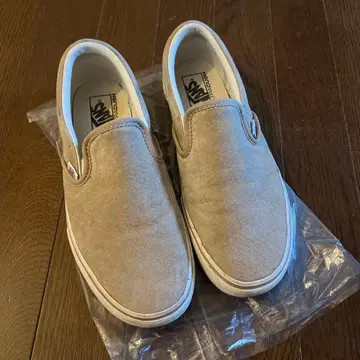 VANS 슬립온 베이지 스웨이드