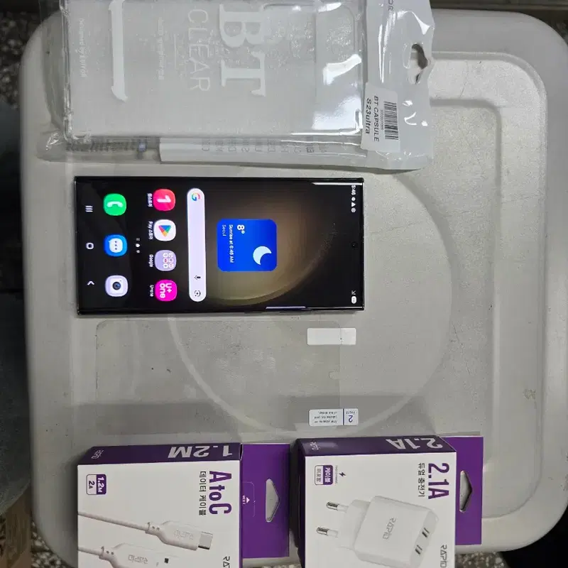 U+ S23울트라 (S918) 256G 그레이그린색상 공기계 팝니다