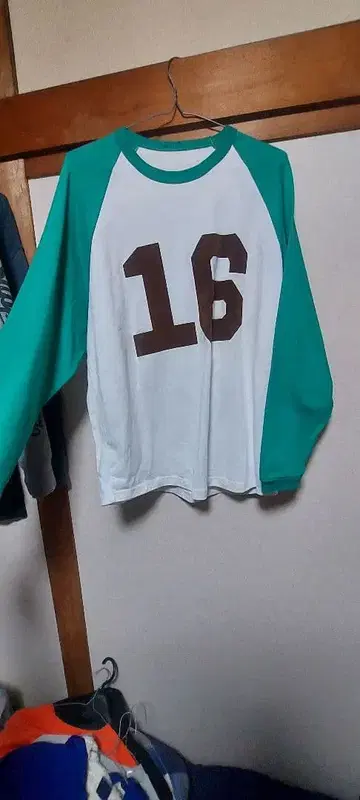 Bayflow 래글런 롱 슬리브 셔츠 16번 Good Condition