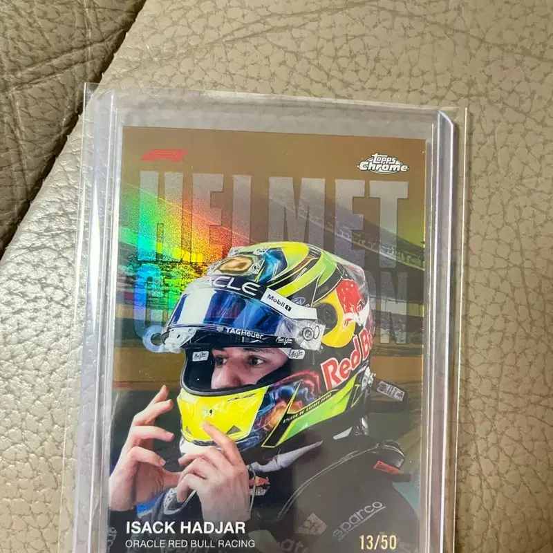 F1 topps chrome 2026 아이작 하자르 헬멧컬렉션 골드 13/50 넘버링