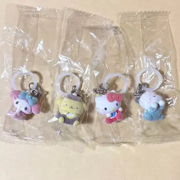 산리오 캐릭터즈 폭신폭신 메지루시 액세서리 베이비 4종 세트