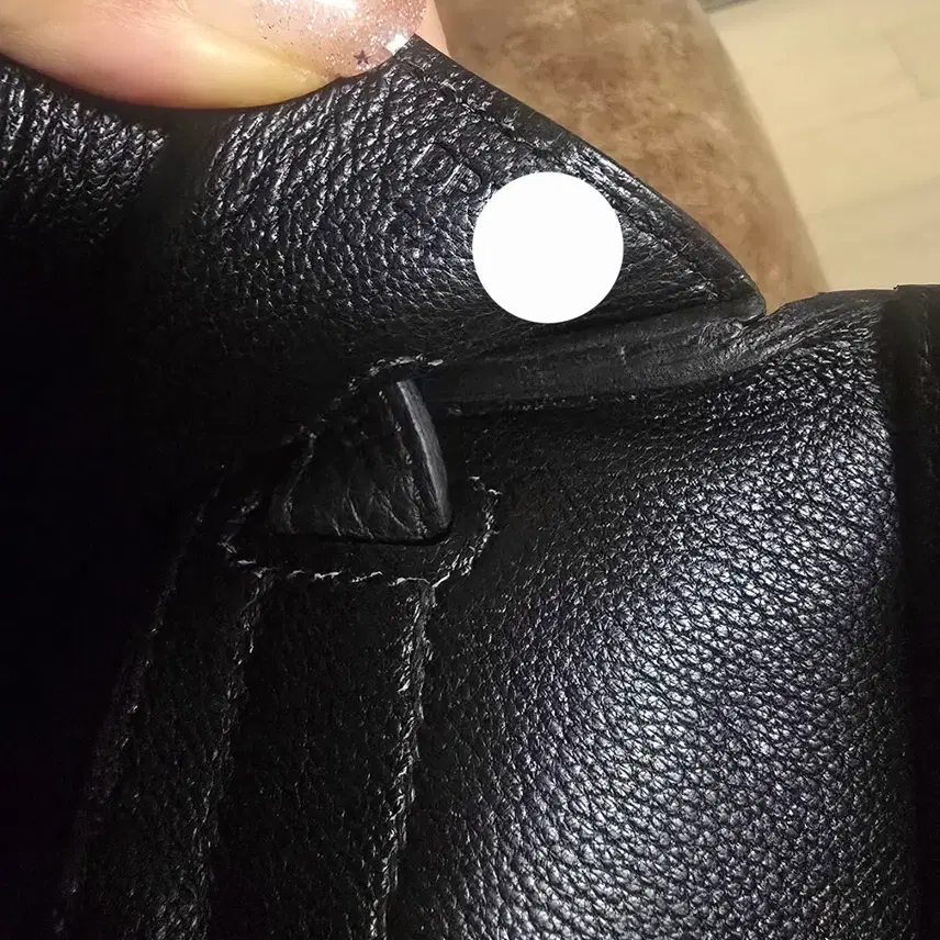 에르메스 새상품) 버킨30 블랙 금장 토고 사진 3