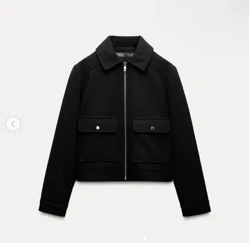 ZARA 블랙 숏 기장 블루종