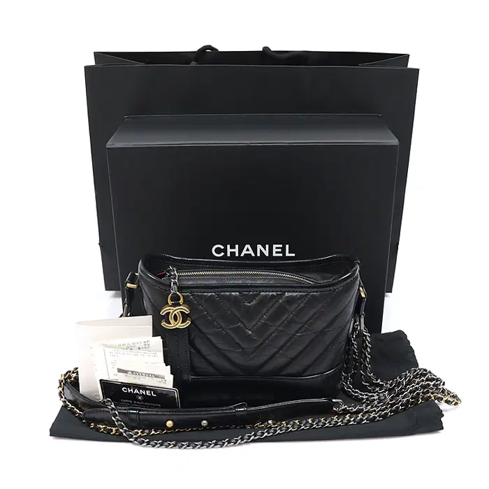 샤넬 Chanel(샤넬) A91810 블랙 빈티지 카프스킨 쉐브론 가브리엘 스몰 호보 숄더백 (28번대) CO53769CHW 사진 2