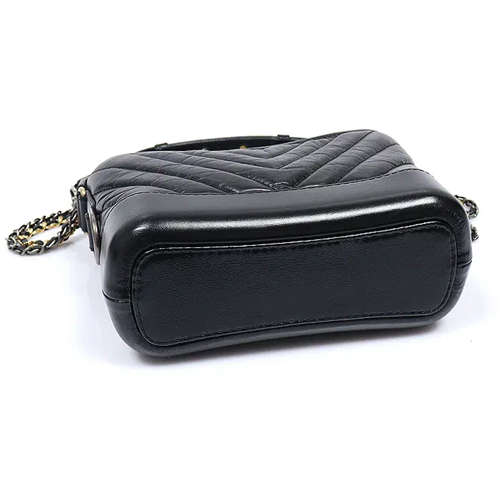 샤넬 Chanel(샤넬) A91810 블랙 빈티지 카프스킨 쉐브론 가브리엘 스몰 호보 숄더백 (28번대) CO53769CHW 사진 5