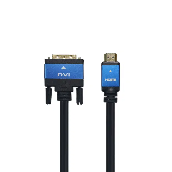HDMI 1.4 to DVI-D 메탈 변환 장거리 케이블 10m