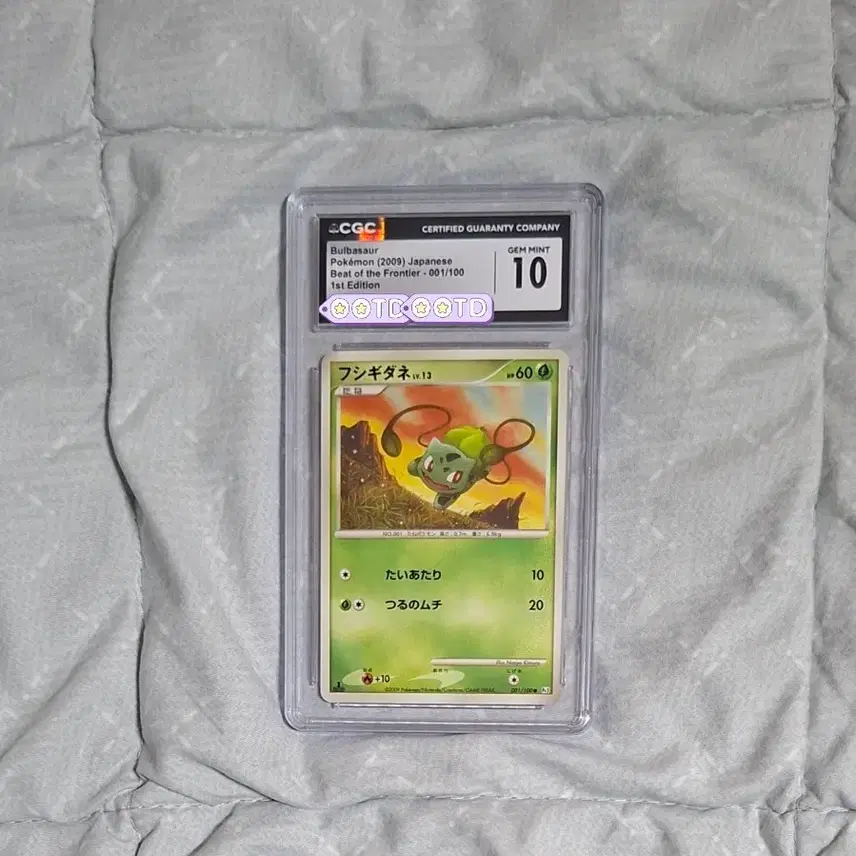 포켓몬 일판 2009 프론티어 이상해씨 초판 cgc10 고대 포켓몬카드 빈티지 1st 비트 psa 프론티어의 고동 이상해씨