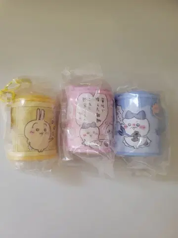 치이카와 코인 실린더 3종 세트 치이카와 하치와레 우사기