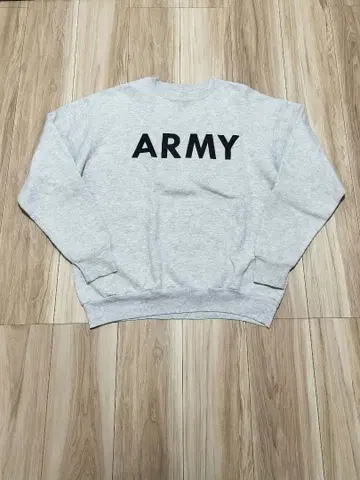 USA제 ARMY 프린트 맨투맨 박스 실루엣