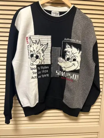 SIMPSON SPORTS CASUAL 맨투맨 트레이너 M 62