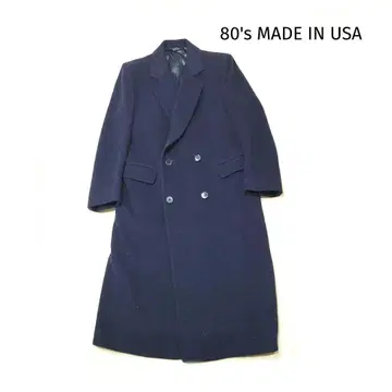 80년대 USA 제작 Saks Fifth Avenue 더블 체스터 코트