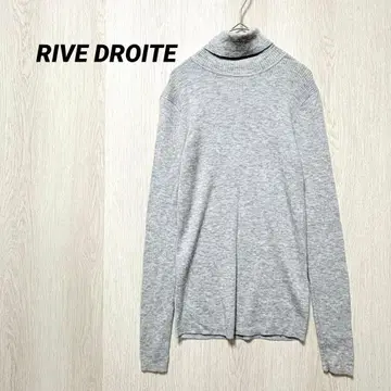 RIVE DROITE 리브 드와 울 100% 터틀 니트 그레이 F