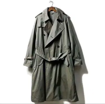 AURALEE FINX POLYESTER BIG TRENCH COAT 3
