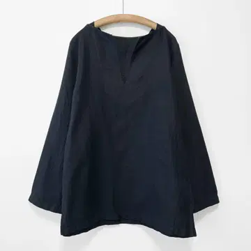 새상품급 Steven Alan 코튼 메쉬 블라우스 스키퍼 박스 블랙