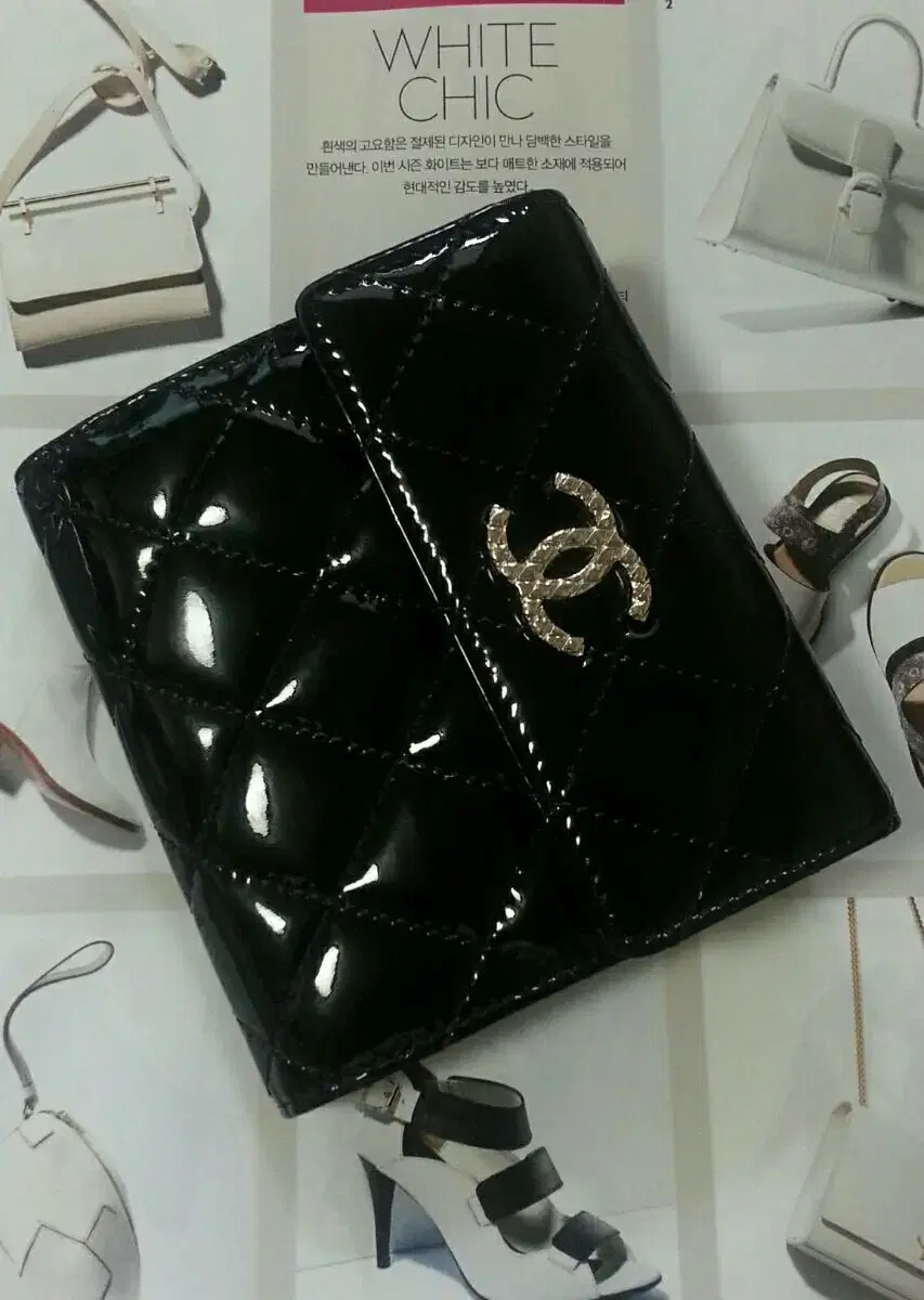 Chanel Fei Dant Brilliant Silver Wallet