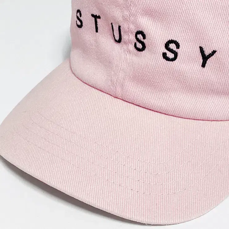 [정품] STUSSY 스투시 텍스트 로고자수 비비드핑크컬러 빈티지 볼캡