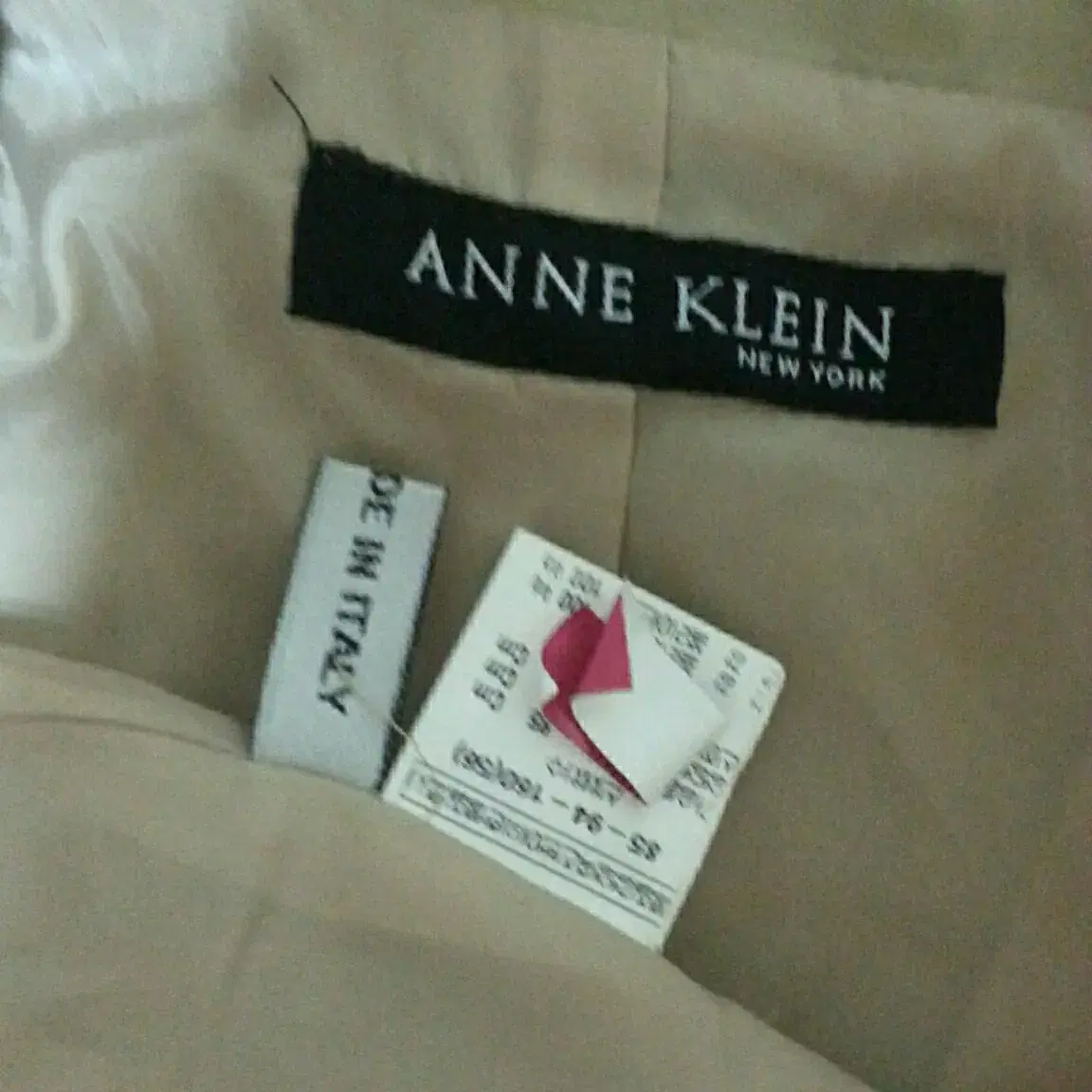 (55)ANNE KLEIN 앤클라인 베이지 트렌치 정장핏자켓 *가격다운*