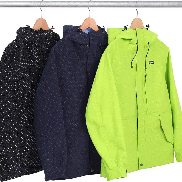 Supreme Pin Shell Dot Jacket navy