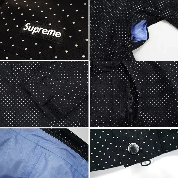 슈프림 핀쉘 도트 자켓 블랙 Supreme Pin Shell Dot