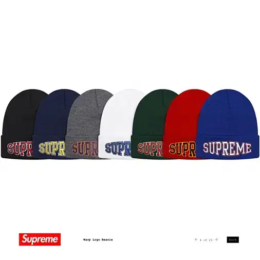 슈프림 Supreme Warp Logo Beanie