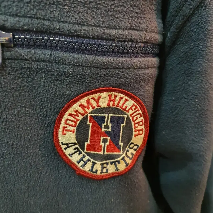 [100] 타미힐피거 와펜 반집업 후리스 플리스 tommyhilfiger