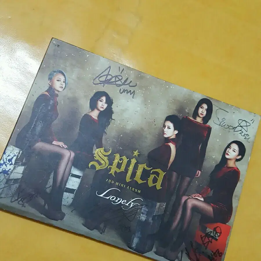 스피카 SPICA 론리 LONELY 친필싸인 비매앨범