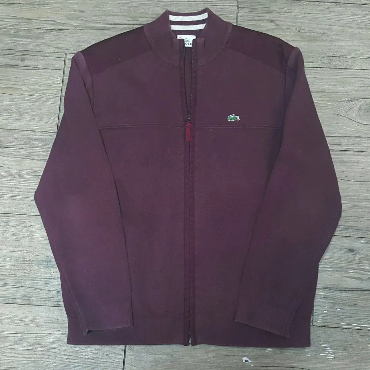 [100] Lacoste Zip-up Burgundy