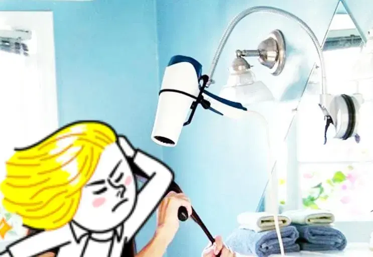 Preventing hair breakage! Hair dryer stand