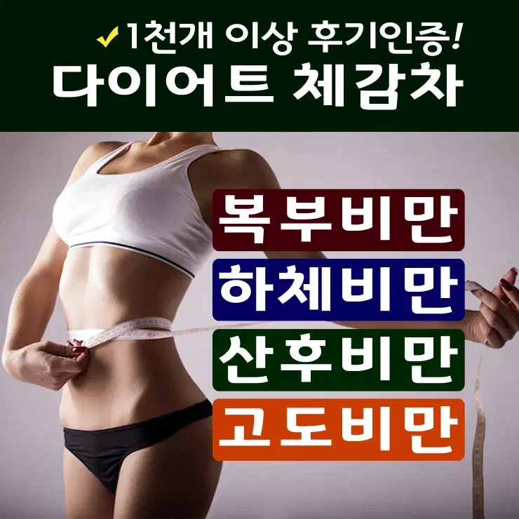 후기많은한방다이어트 체감차90포 1개월분/단기감량/고도비만/복부비만