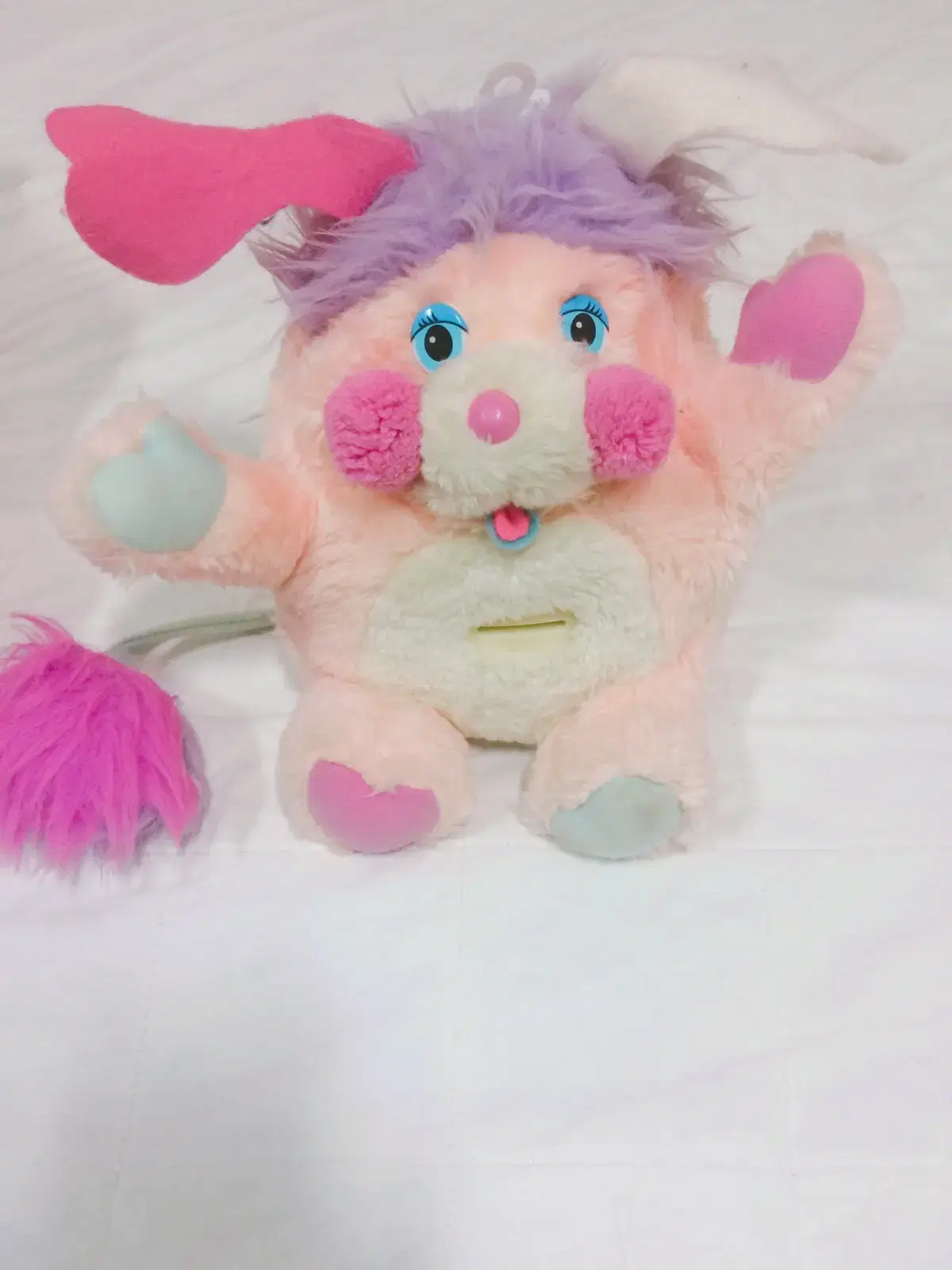 Popples Piggy Bank Vintage doll Rabbit