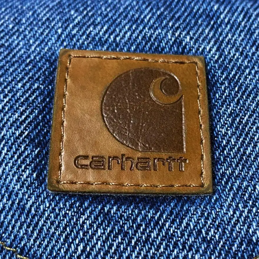 [정품] CARHARTT 칼하트 체크롤업 릴렉스 오버핏 중청데님진(26)