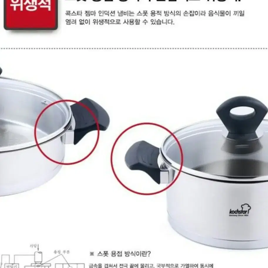 독일 콕스타 젬마 인덕션 스텐 양수냄비24cm KSC-GMIHP4 할인!