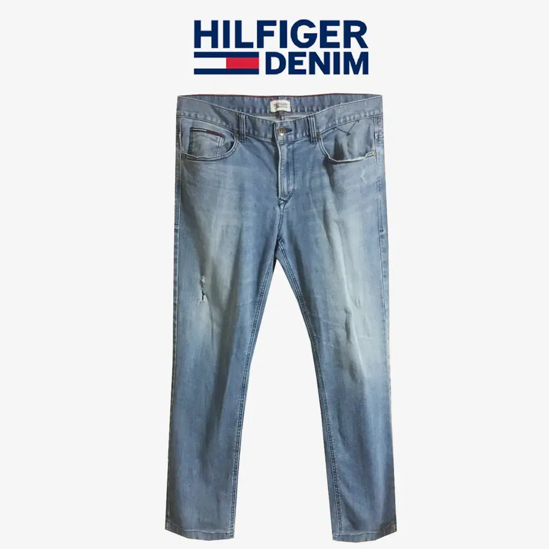 [Genuine] Tommy Hilfiger Denim Vintage Washed Mid Blue Spandex Jin(34)