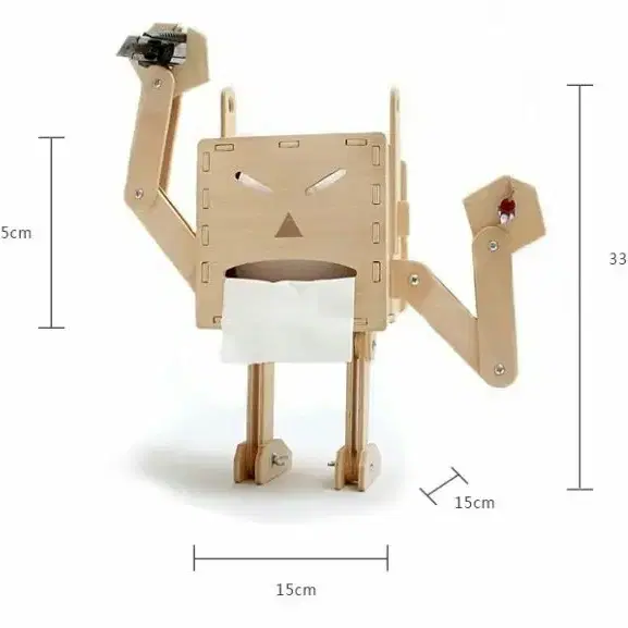 직접만드는 휴지통케이스 원목로봇케이스