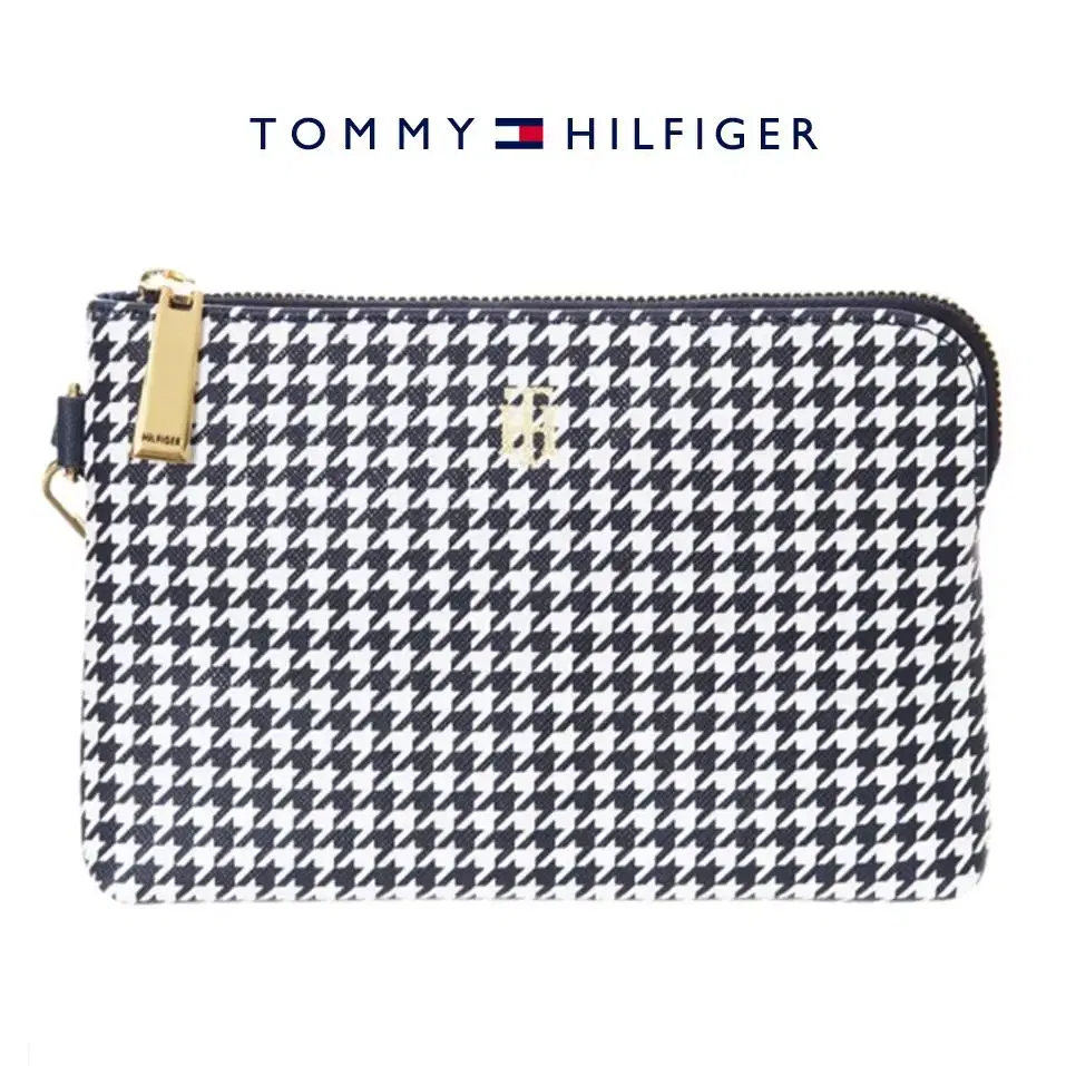 [정품] TOMMY HILFIGER 타미힐피거 하운드투스체크 리스틀릿