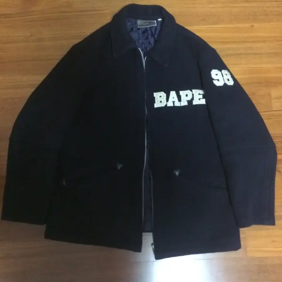 og 90s 니고 베이프 bape 모직 울 네이비 코트 집업 자켓 점퍼