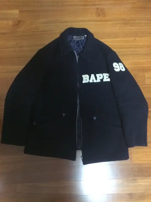 og 90s 니고 베이프 bape 모직 울 네이비 코트 집업 자켓 점퍼