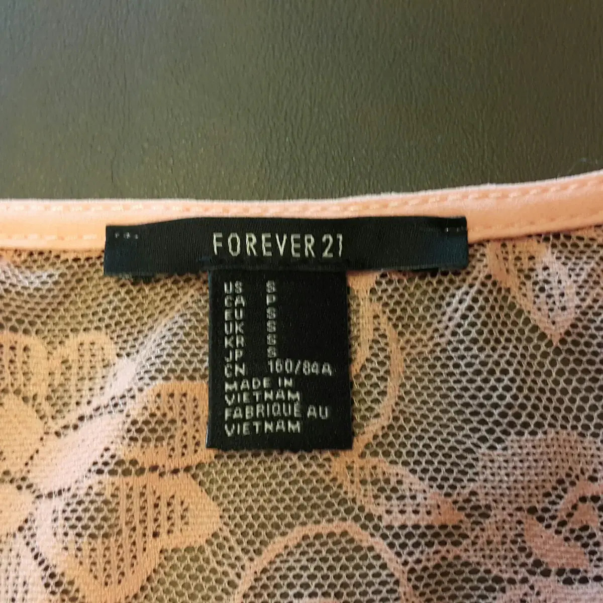 [S] Forever21  피치레이스 블리우스세일