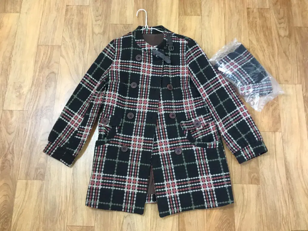 Check A-line Coat*Reduced Price