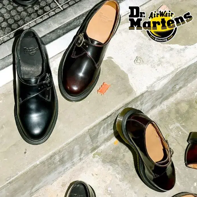 [정품]Dr. Martens 닥터마틴 버건디 론 몽크스트랩 구두(220)