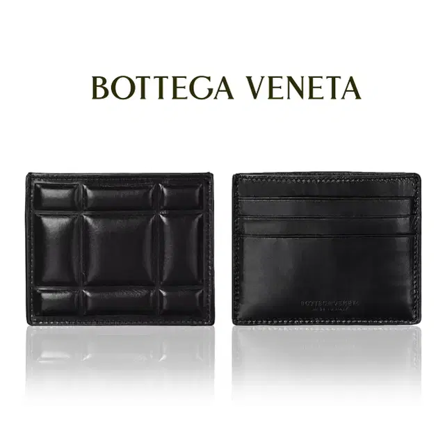 [정품]BOTTEGA VENETA 보테가베네타 스퀘어 패딩퀼티드 카드지갑