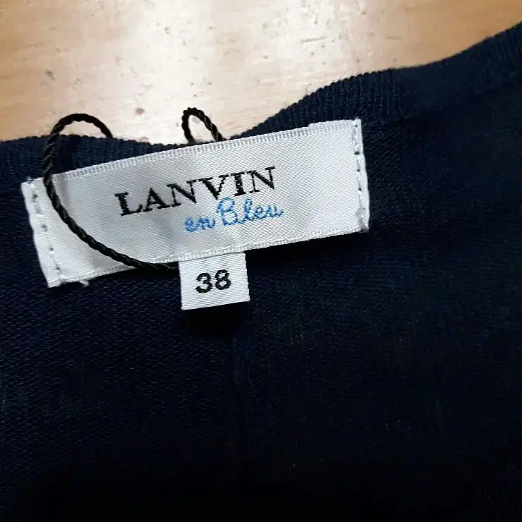 [66] LANVIN 랑방 네이비 크리스탈 루즈핏 니트원피스