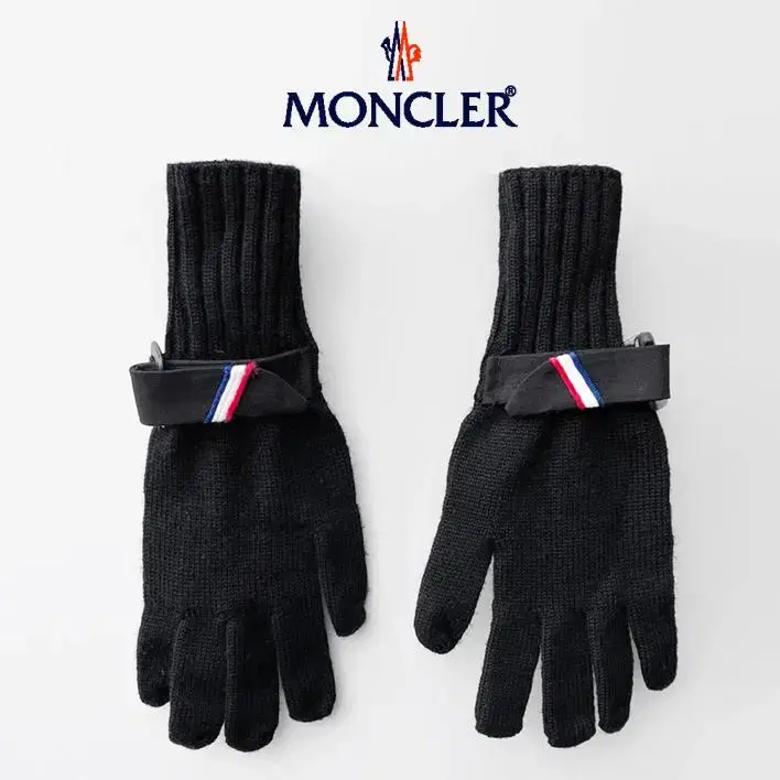 [정품] MONCLER 몽클레어 벨티드 라나울 니트장갑