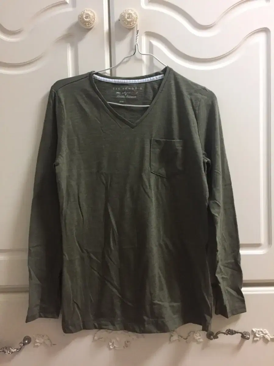 Basic MUJI long-sleeved shirt (khaki, gray, navy)