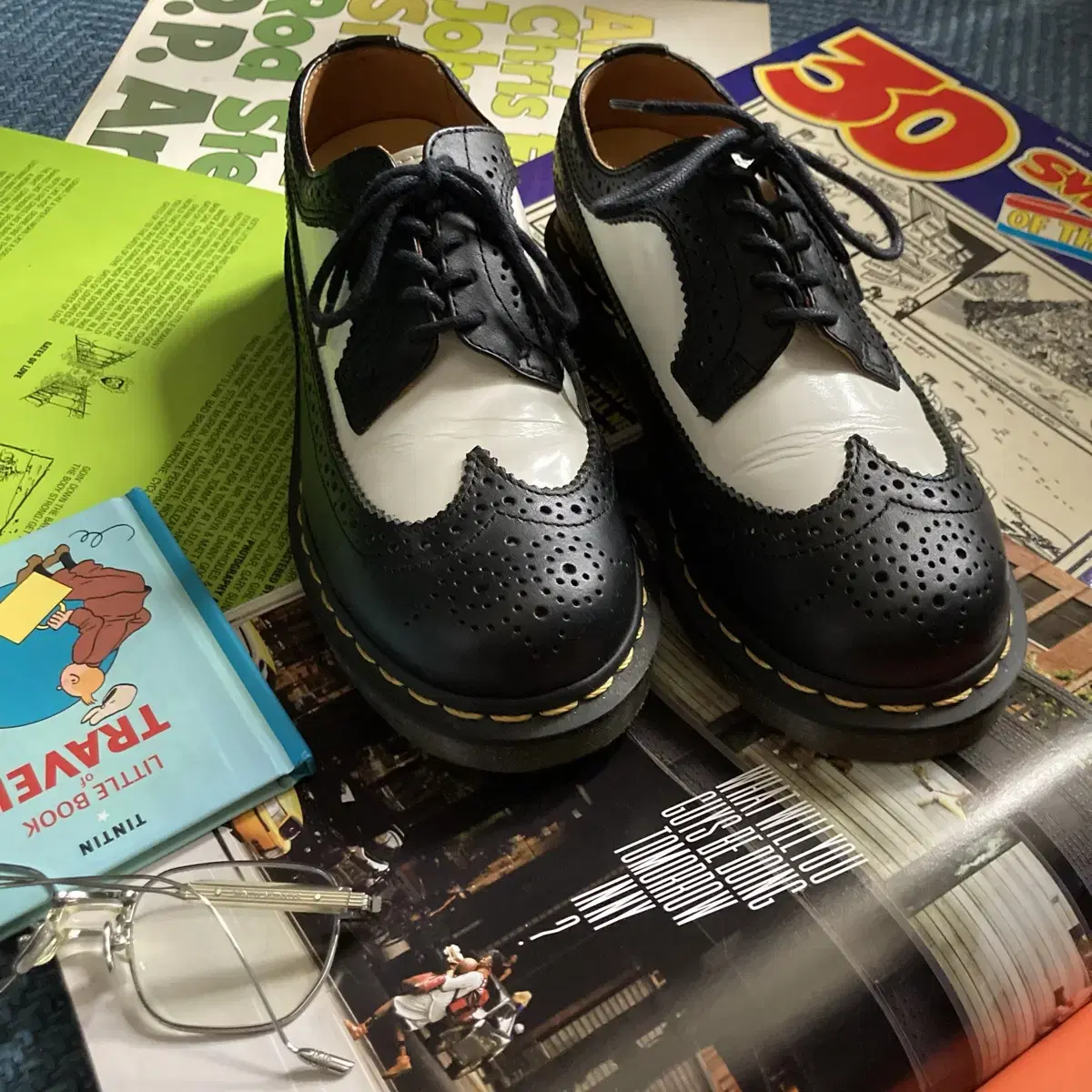 Dr martens 닥터마틴 3989 미키 윙팁 플랫폼 로퍼