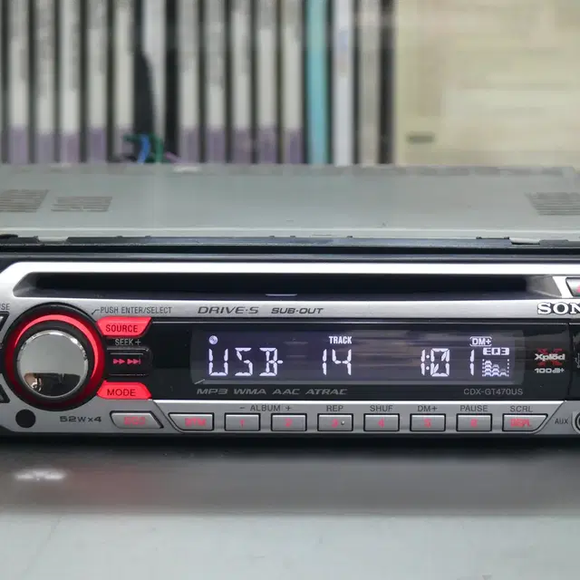 소니 CDX-GT470US CD / USB / AUX /라디오 /EQ지원