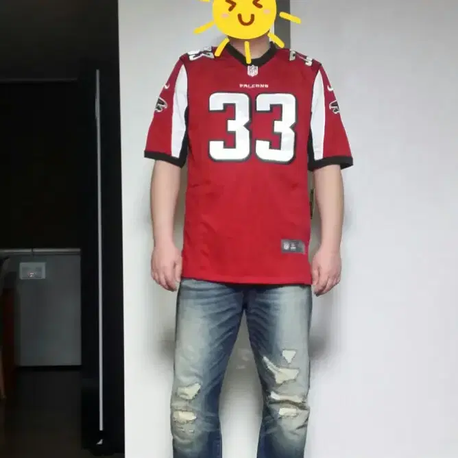 [M] nfl풋볼져지 후드 팔콘 스트릿 오버사이즈 올드스쿨 풋볼져지