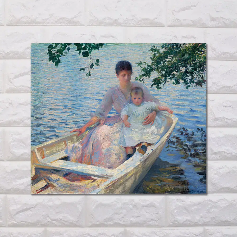 에드먼드 타벨  mother and child in a boat