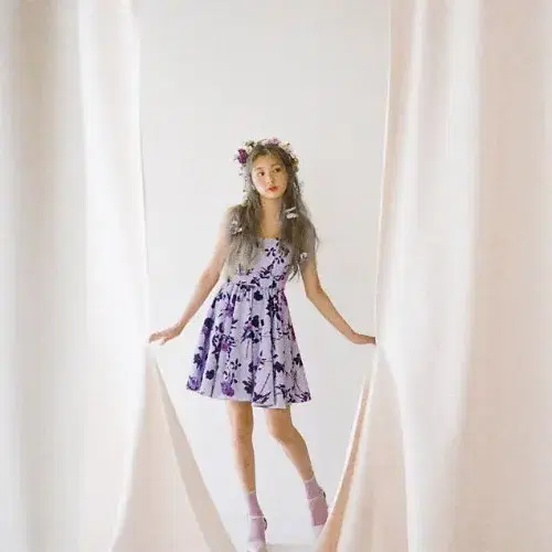 밀크코코아 1460. lavender rose dress