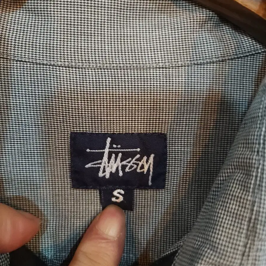 스투시 90s 잔체크 셔츠 미국판 stussy usa